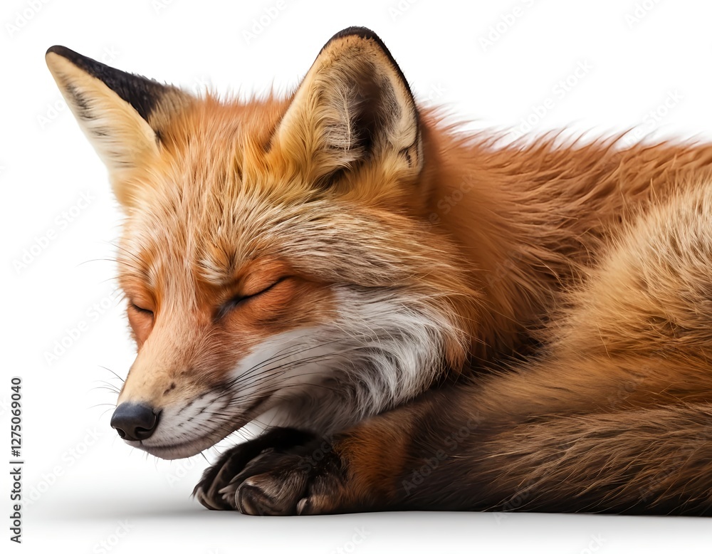 Fototapeta premium Sleeping Red Fox