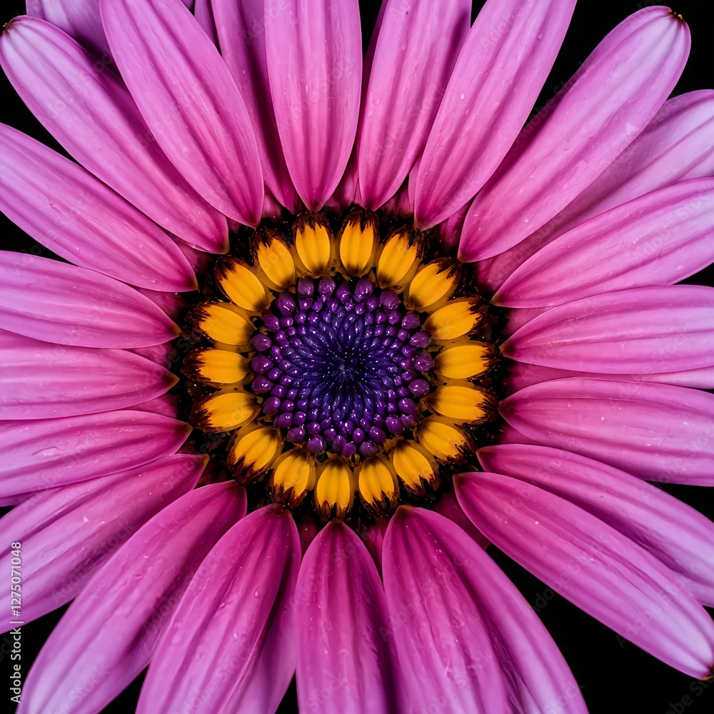 Close-up of a Vibrant Pink Osteospermum Flower Close-up of a Vibrant Pink Osteospermum Flower