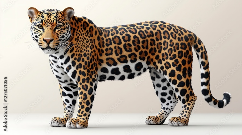 Obraz premium Majestic Jaguar Wild Cat Big Cat Spots Fur Wildlife Animal Portrait Jungle Nature