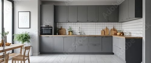 Wallpaper Mural Modern Grey Kitchen Interior Design Torontodigital.ca