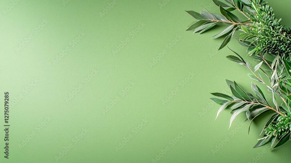 Green Leaf Background Nature Texture Greenery Border Botanical Design Minimalist Spri Green Leaf Background Nature Texture Greenery Border Botanical Design Minimalist Spri