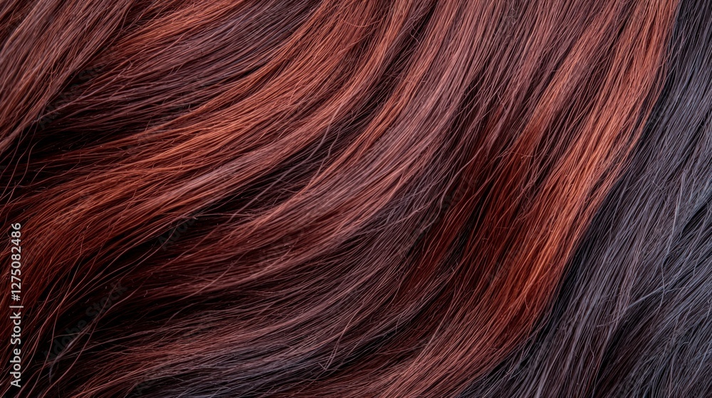 Luxurious Brown and Auburn Hair Texture Close up Shiny Smooth Wavy Healthy Stylish Luxurious Brown and Auburn Hair Texture Close up Shiny Smooth Wavy Healthy Stylish