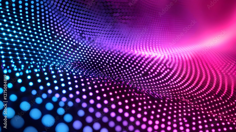 Abstract Background: Pink Blue Neon Dots Abstract Background: Pink Blue Neon Dots