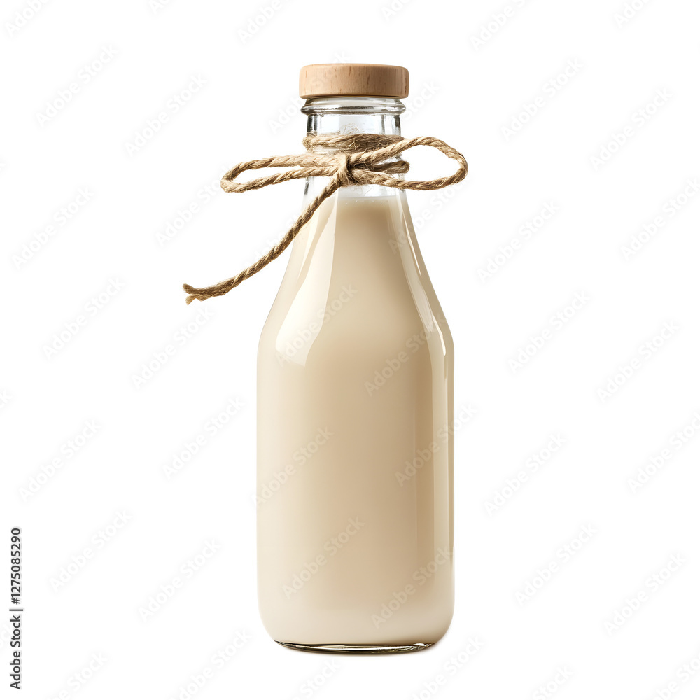 Artfully Bottled Almond Milk Rustic Charm in a Glass Container Artfully Bottled Almond Milk Rustic Charm in a Glass Container