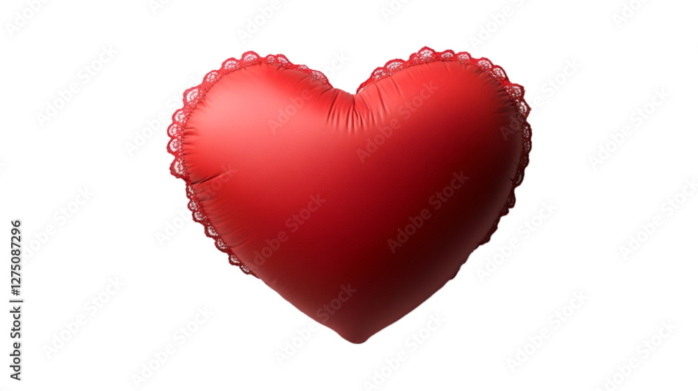 A vibrant red heart-shaped balloon symbolizing love and affection. A vibrant red heart-shaped balloon symbolizing love and affection.