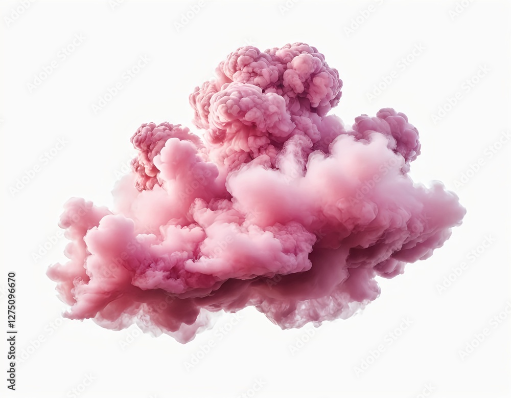 Abstract Pink Smoke Cloud Abstract Pink Smoke Cloud