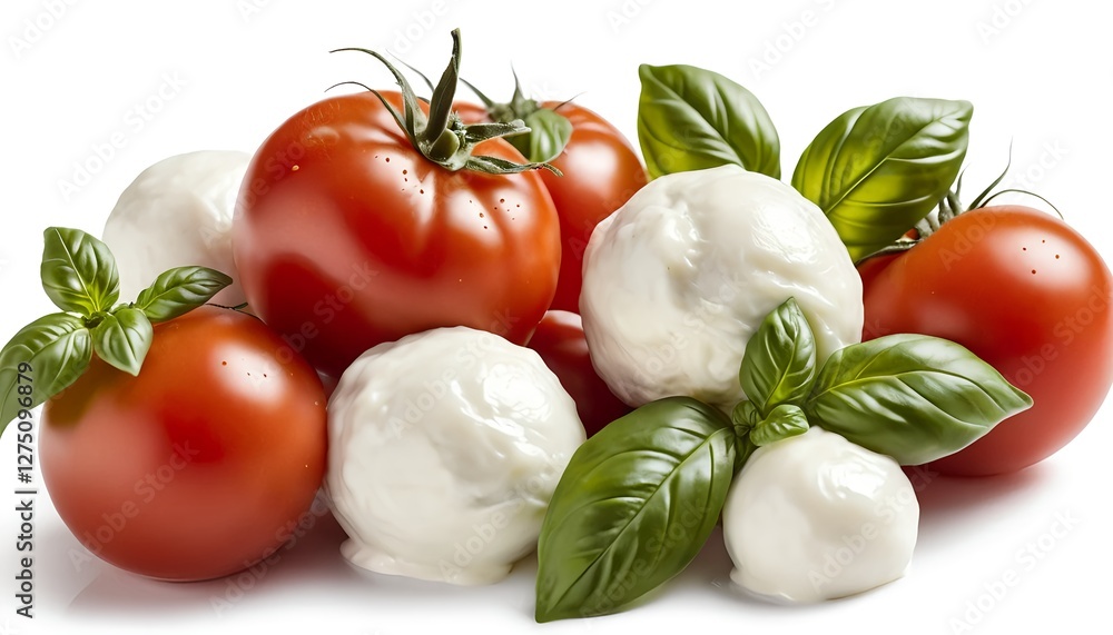 Fresh Mozzarella, Tomatoes, and Basil Fresh Mozzarella, Tomatoes, and Basil