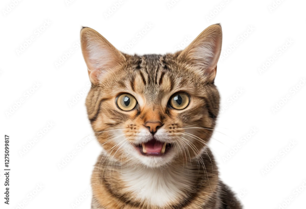 cat isolated on white background cat isolated on white background