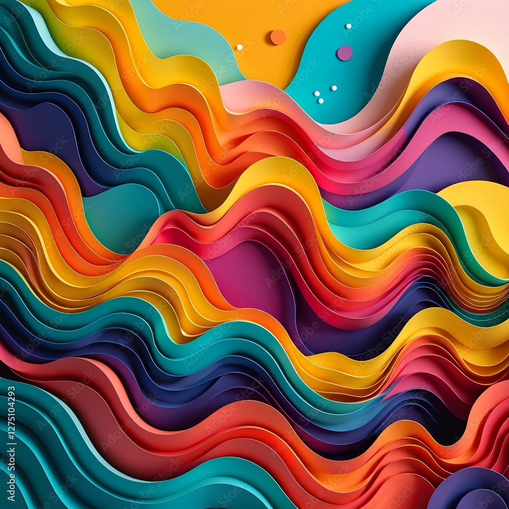 Abstract Colorful Waves Abstract Colorful Waves