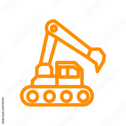excavator and truck