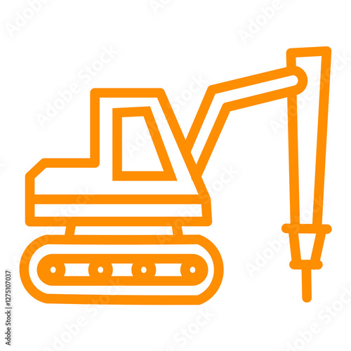 excavator vector illustration