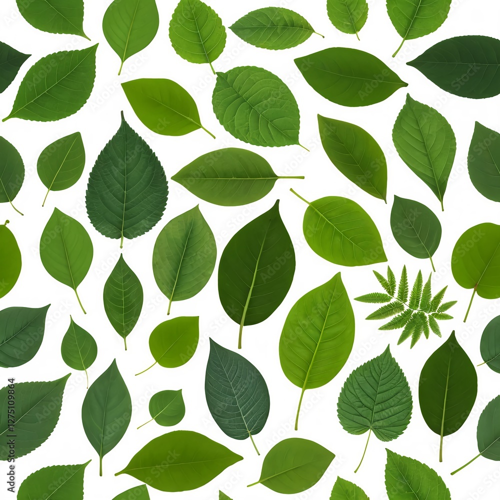 Fototapeta premium Collection of Green Leaves