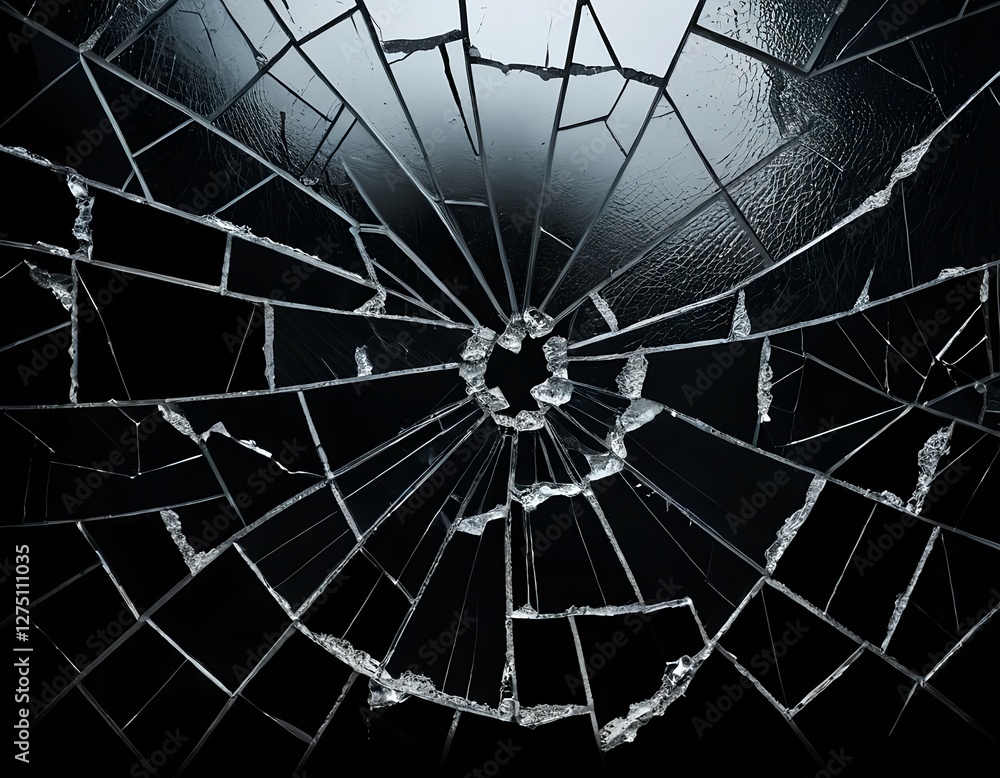 Obraz premium Shattered Glass Texture