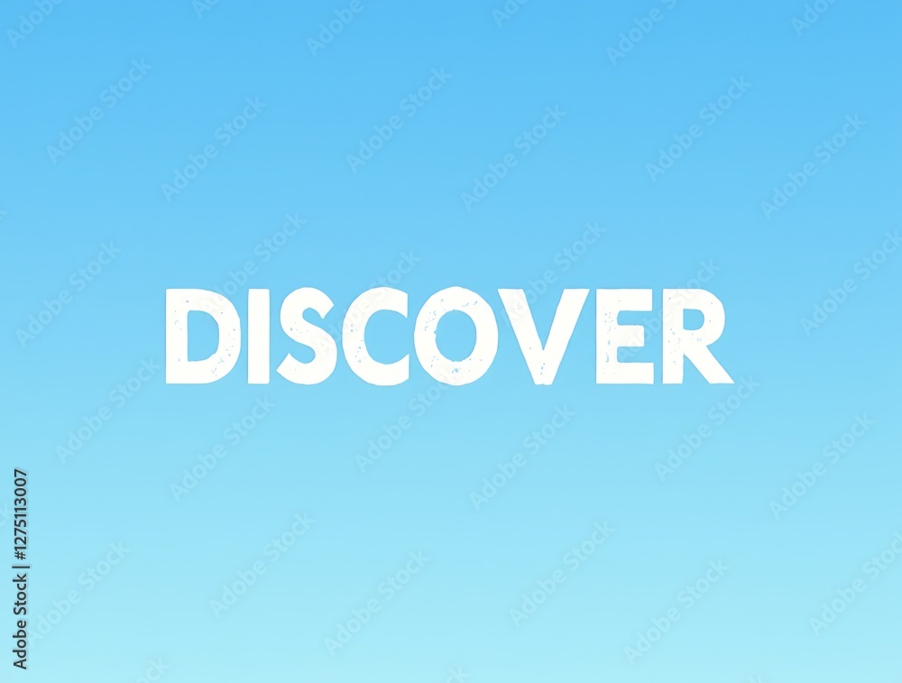 a_text-_discover__on_a_sky_blue_background a_text-_discover__on_a_sky_blue_background