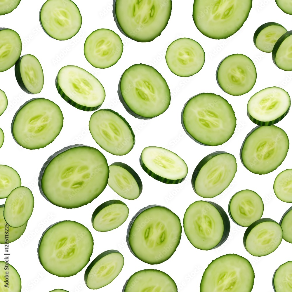 Floating Cucumber Slices Floating Cucumber Slices