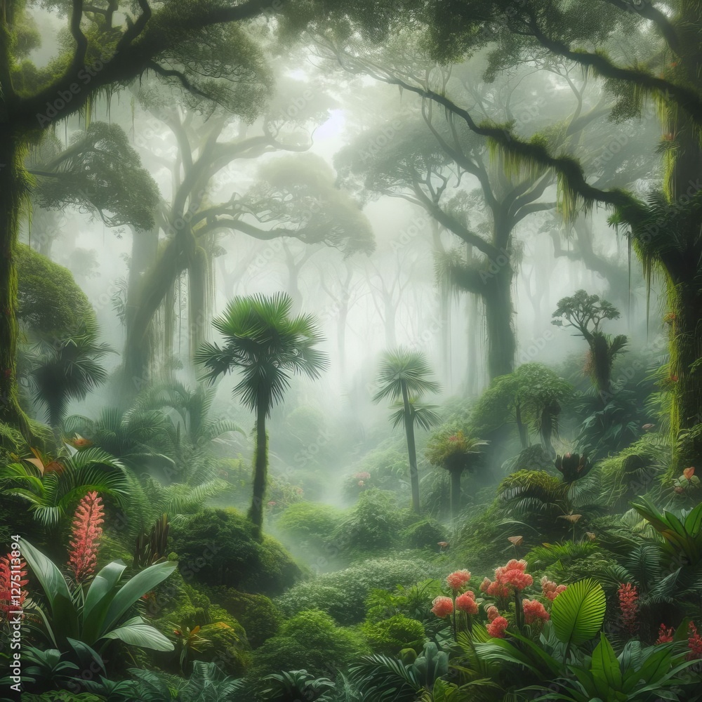 Naklejka premium Jungle Mist