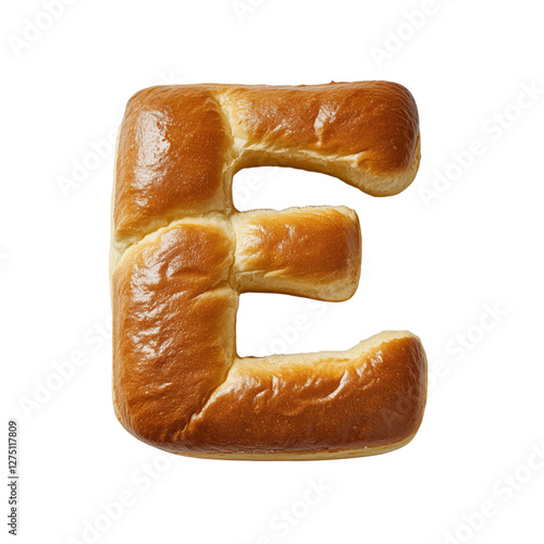 A japanese milk bread in the shape of the letter 