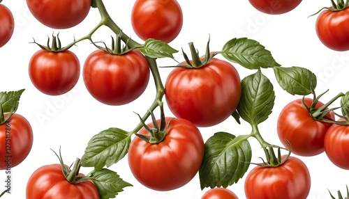 Juicy Red Tomatoes on the Vine