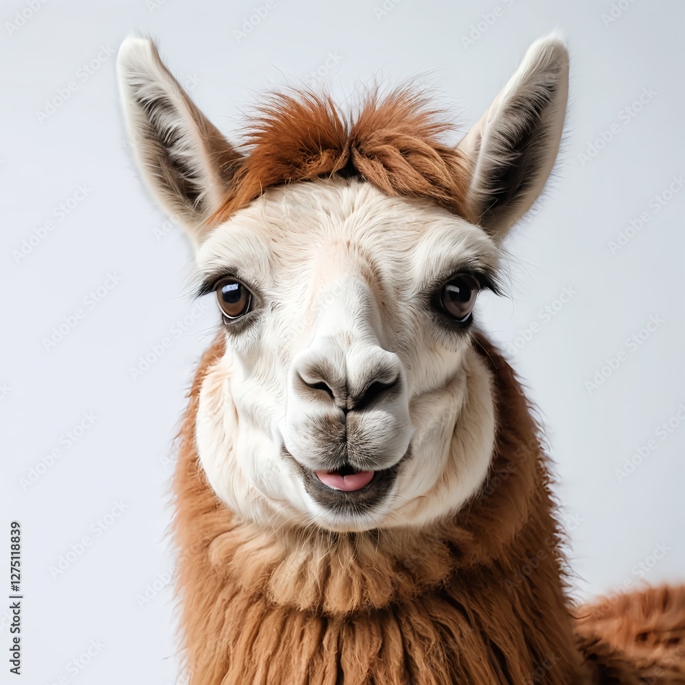 Obraz premium Happy Alpaca Portrait