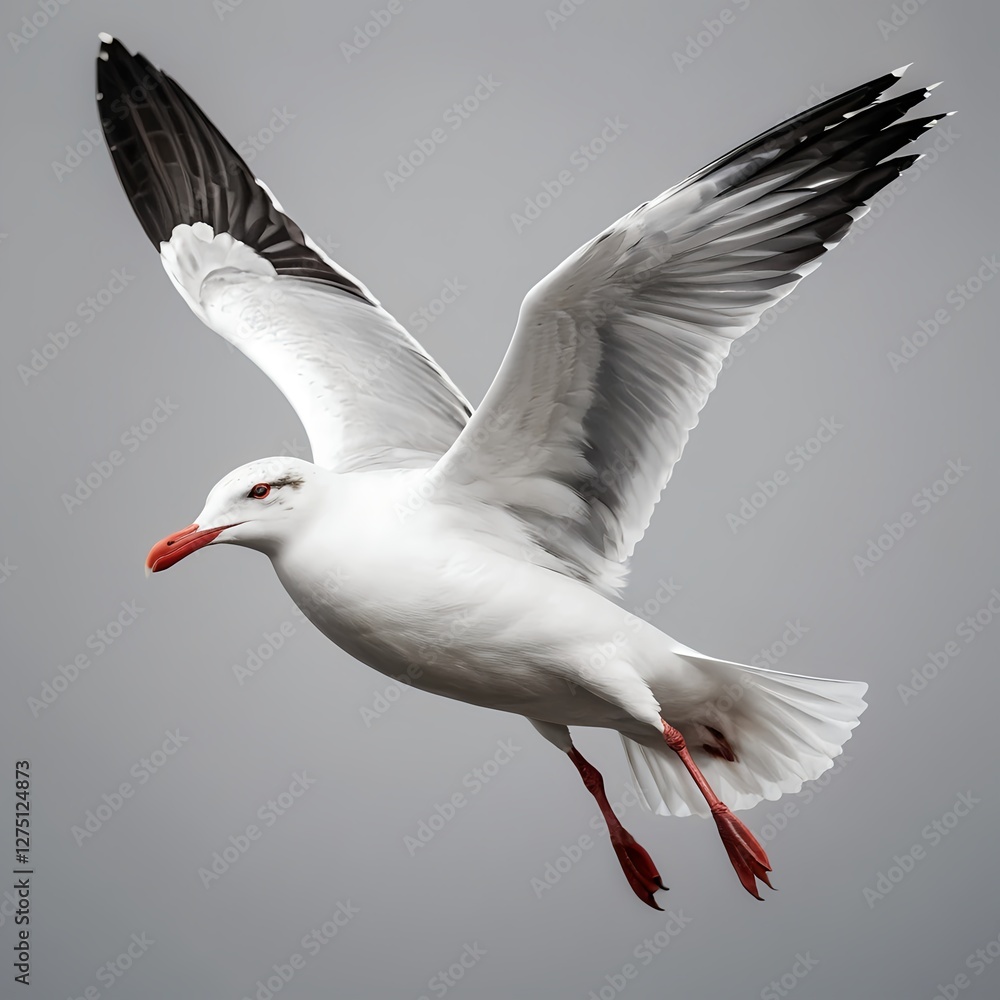 Fototapeta premium White-winged Gull in Flight