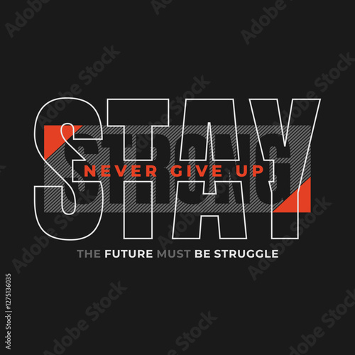 Foto stay strong abstract quote