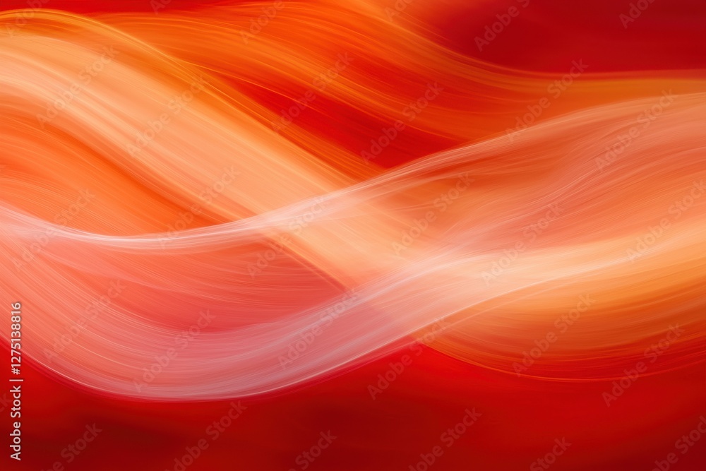Abstract Orange and Red Wave Patterns with Soft Flowing Lines Abstract Orange and Red Wave Patterns with Soft Flowing Lines