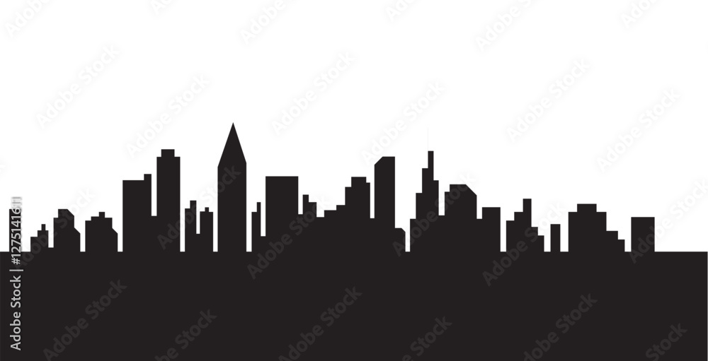 City Skyline Silhouette vector illustration City Skyline Silhouette vector illustration