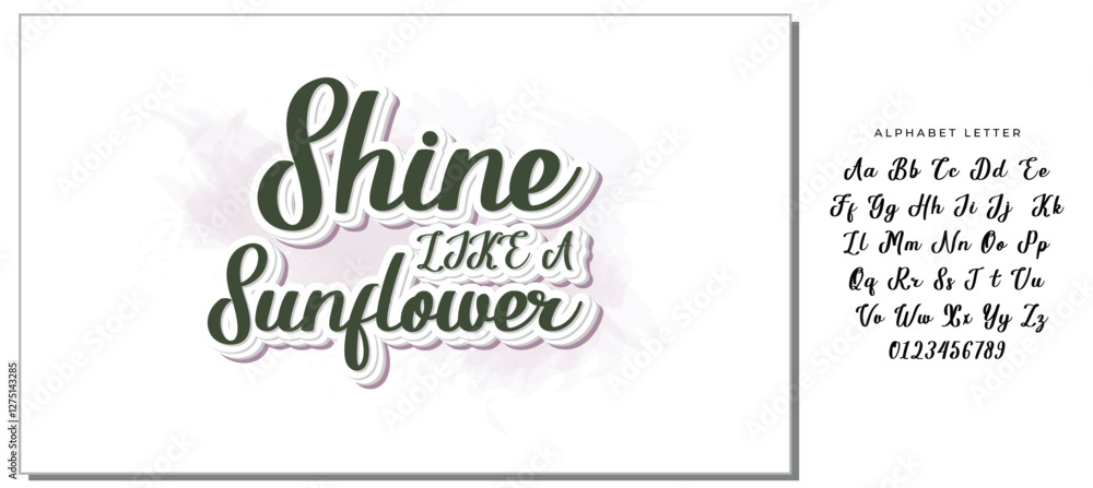 Fototapeta premium Shine Like A Sunflower SVG Design Vector File