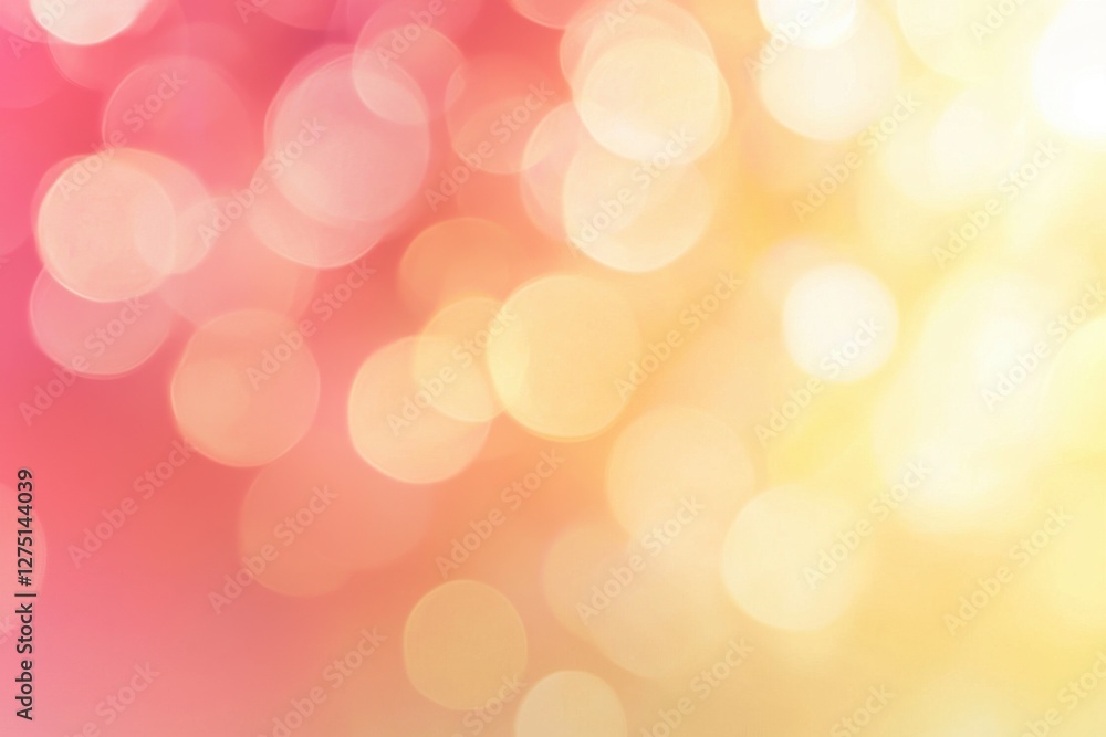 Soft Blurry Background with Colorful Bokeh in Warm Tones Soft Blurry Background with Colorful Bokeh in Warm Tones