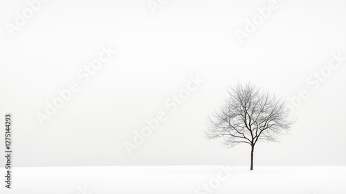 Solitary Tree in Winter Lan...