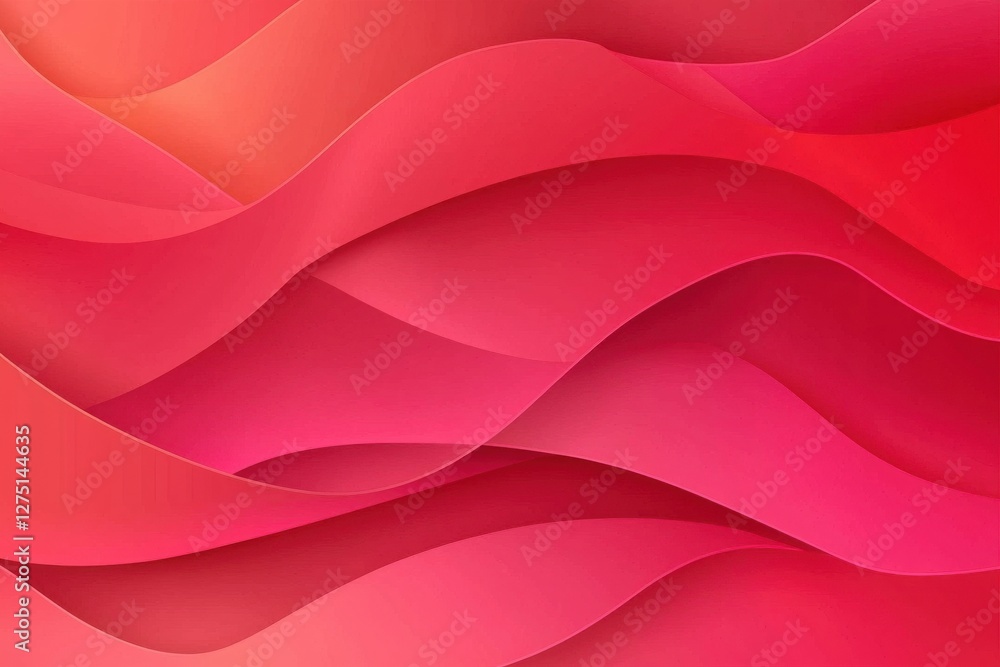 Abstract Wavy Background in Shades of Red and Pink for Visual Appeal Abstract Wavy Background in Shades of Red and Pink for Visual Appeal