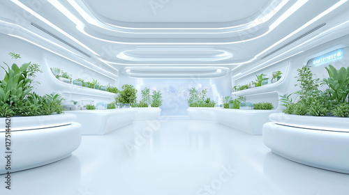 Futuristic Oasis: A luminou...