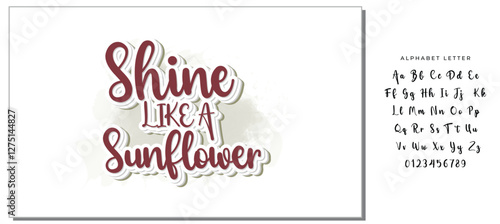 Shine Like A Sunflower SVG Design Vector File