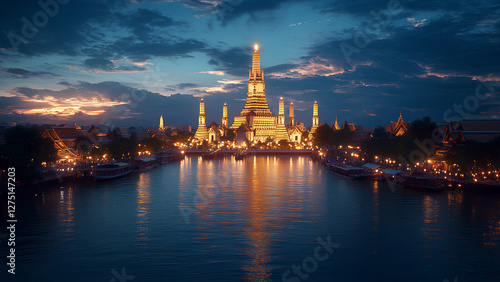 Wat Arun Temple at Night