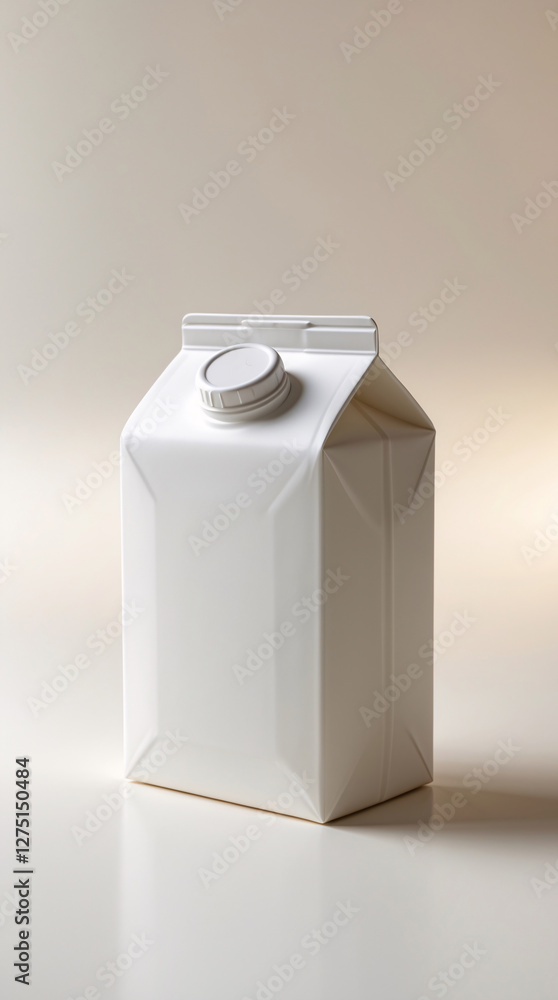 Simple empty of milk on white clean backdrop for packaging mockup and brand concept design ideas Stock Photo Presentation Simple empty of milk on white clean backdrop for packaging mockup and brand concept design ideas Stock Photo Presentation