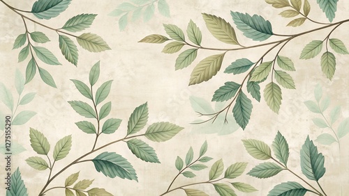 seamless pattern with leaves