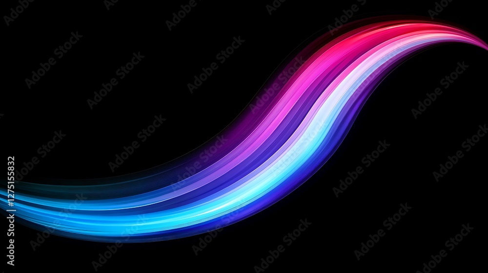 Abstract Colorful Swirling Wave Design Abstract Colorful Swirling Wave Design