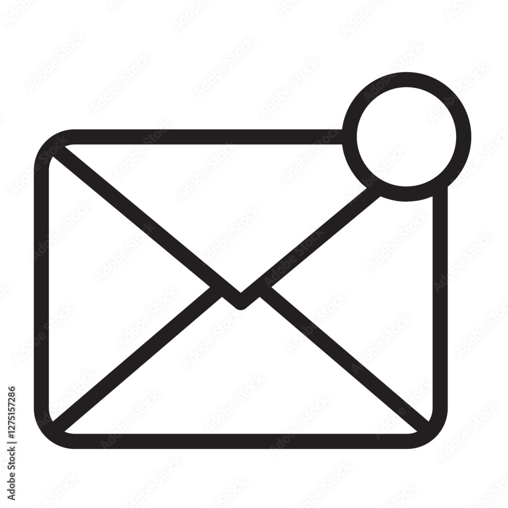 Message Notification Outline Icon Message Notification Outline Icon