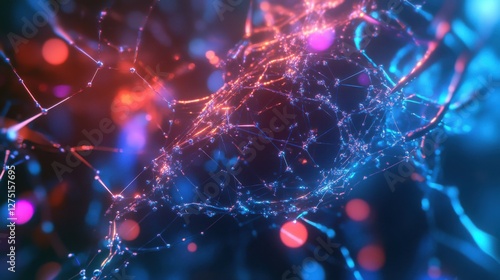 abstract network web connection technology digital