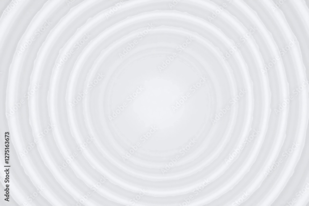 White circular pattern of concentric circles with central hole in radial form White circular pattern of concentric circles with central hole in radial form