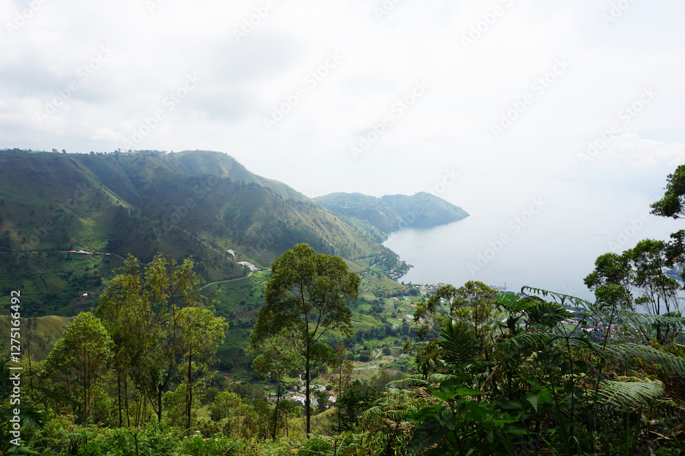 Obraz premium mountain landscape with clouds