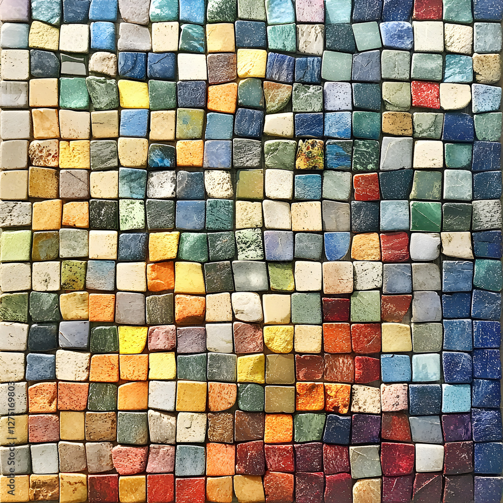 Colorful Mosaic Tile Texture Background Colorful Mosaic Tile Texture Background