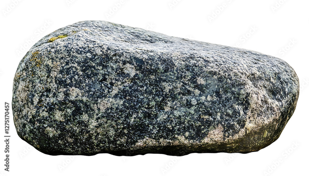 Isolated gray granite boulder, natural rock, smooth texture, suitable for design or nature background Isolated gray granite boulder, natural rock, smooth texture, suitable for design or nature background