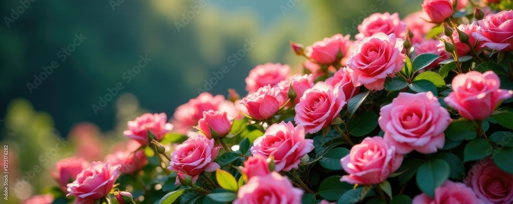 A cascade of fragrant roses cascading down a slope, colors, nature, slope A cascade of fragrant roses cascading down a slope, colors, nature, slope