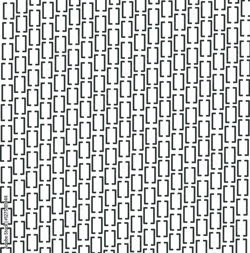 Rectangular or square brackets form a texture.