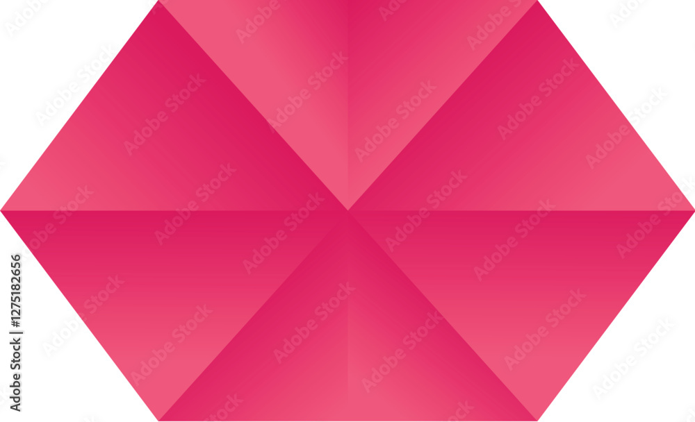 Abstract Pink Geometric Hexagon – Modern 3D Polygonal Shape Vector Abstract Pink Geometric Hexagon – Modern 3D Polygonal Shape Vector