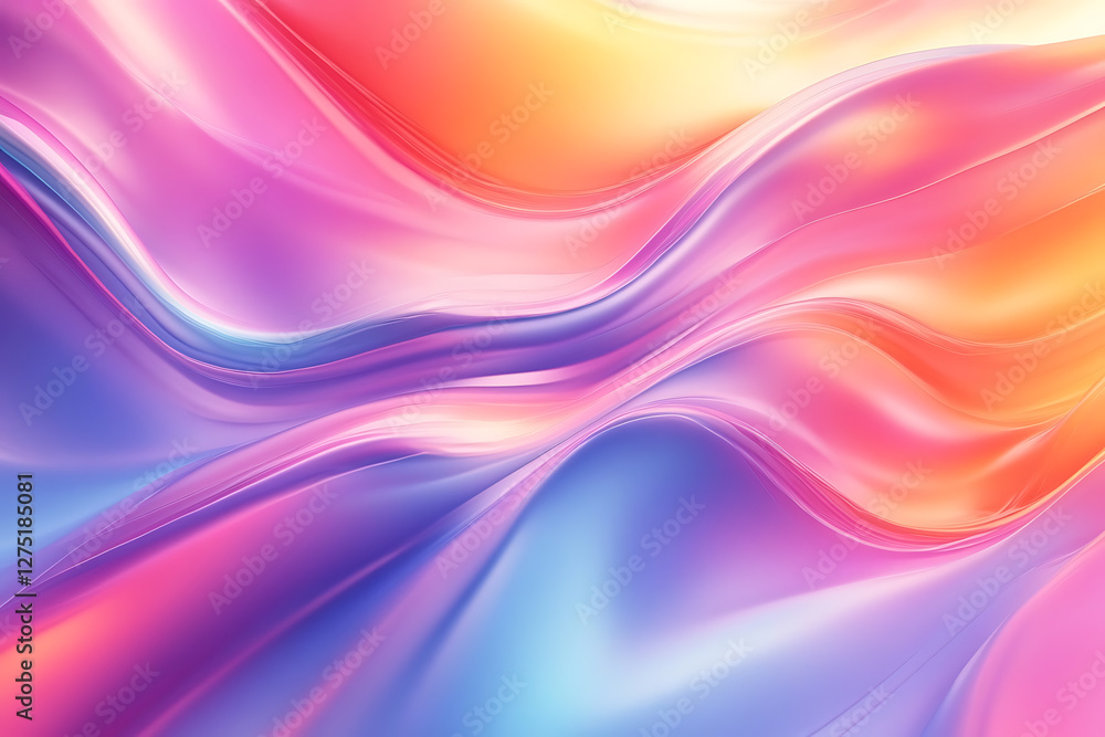 Vibrant Gradient Waves Abstract Background Vibrant Gradient Waves Abstract Background