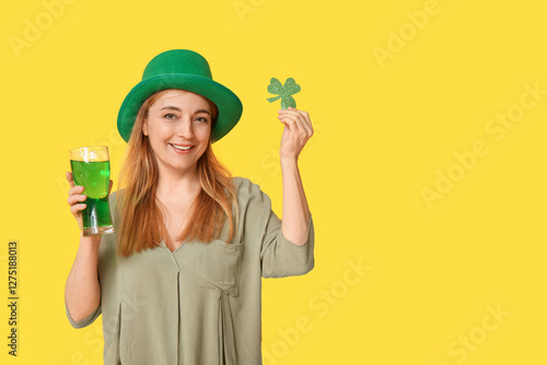 Mature woman in hat with be...