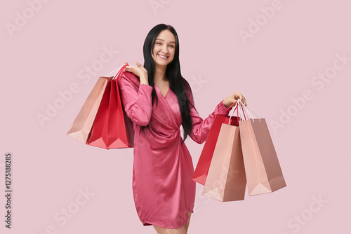 Beautiful young woman with ...