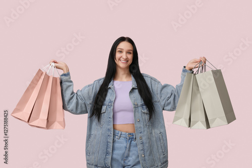 Beautiful young woman with ...